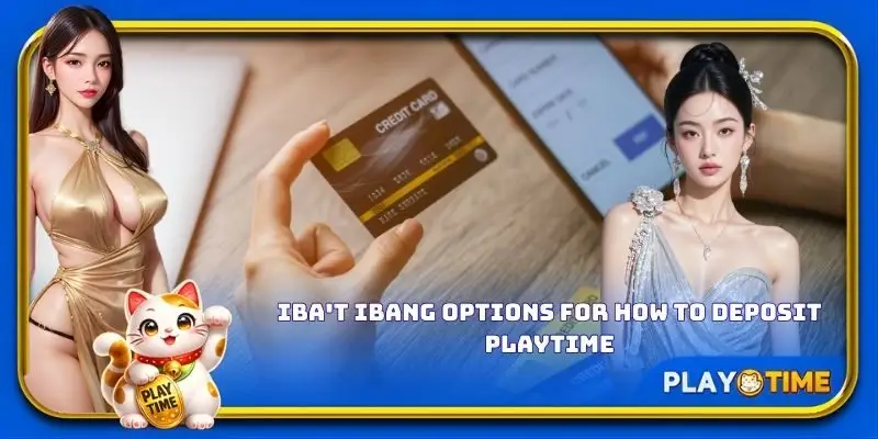Iba't ibang options for how to deposit PlayTime