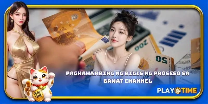 Paghahambing ng bilis ng proseso sa bawat channel