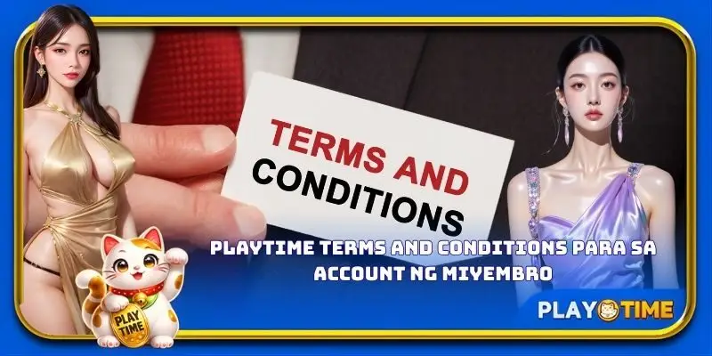 PlayTime terms and conditions para sa account ng miyembro