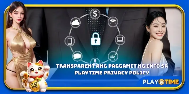 Transparent ang paggamit ng info sa PlayTime privacy policy.